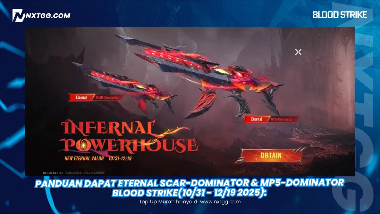 Panduan Dapat Eternal SCAR-Dominator & MP5-Dominator Blood Strike(10/31 - 12/19 2025):