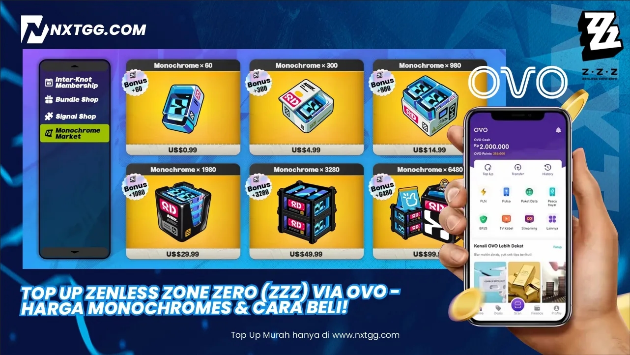 Top Up Zenless Zone Zero (ZZZ) via OVO - Harga Monochromes & Cara Beli!