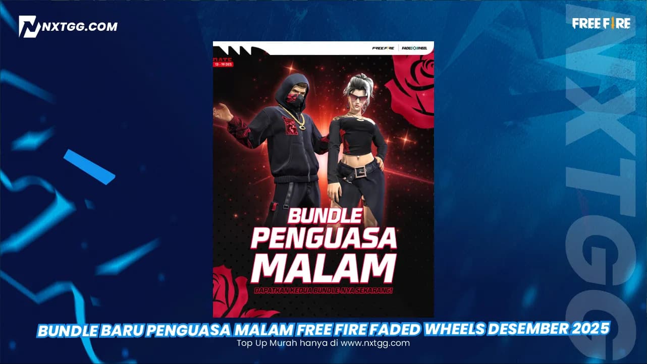 Bundle Baru Penguasa Malam Free Fire Faded Wheels Desember 2025