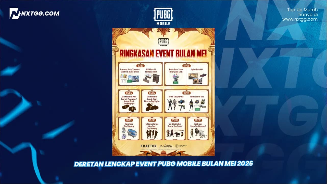 Deretan Lengkap Event PUBG Mobile Bulan Mei 2026