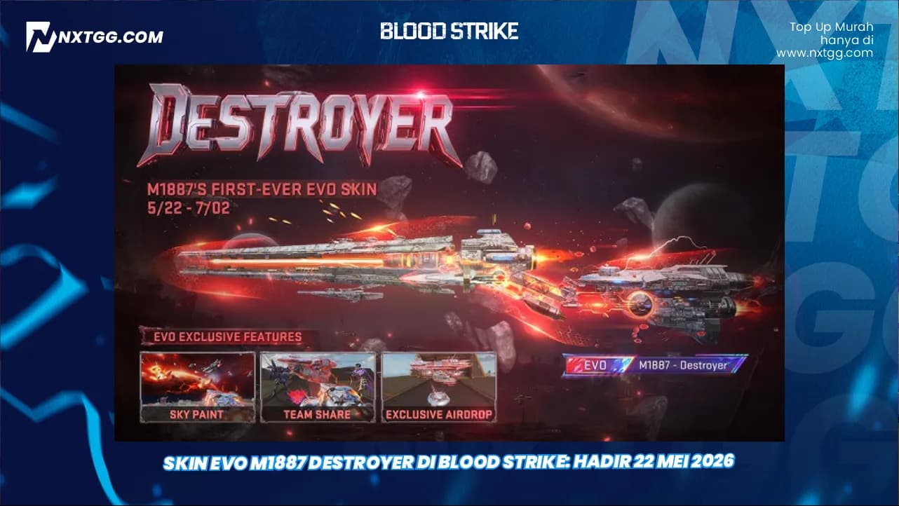 Skin EVO M1887 Destroyer di Blood Strike: Hadir 22 Mei 2026