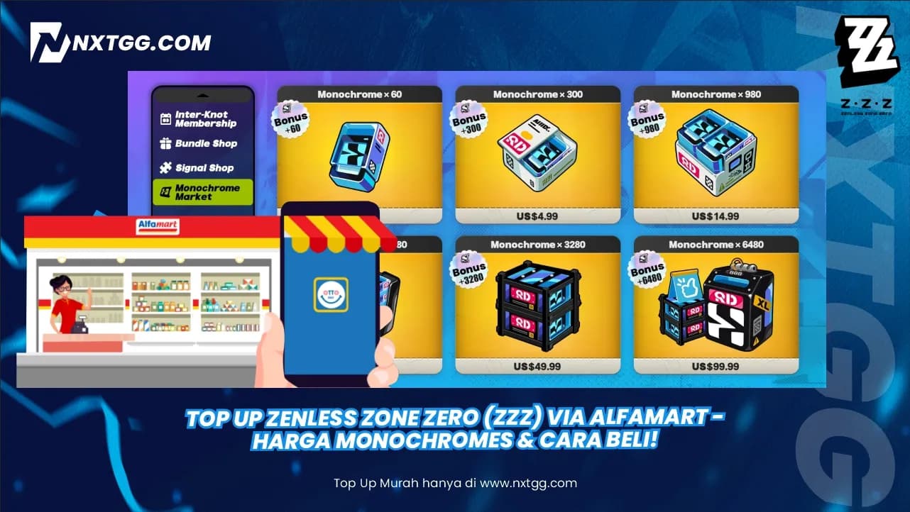 Top Up Zenless Zone Zero (ZZZ) via Alfamart - Harga & Cara Bayar Tunai!