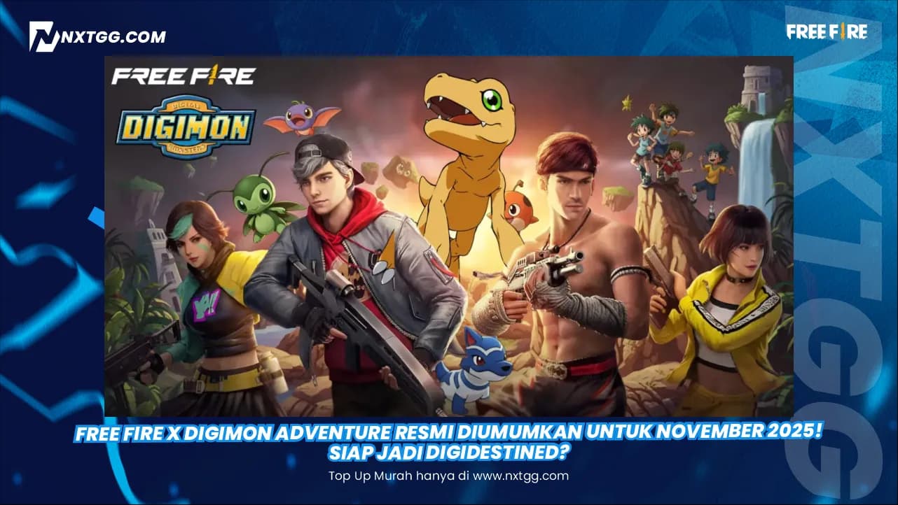 Free Fire x Digimon Adventure Resmi Diumumkan untuk November 2025! Siap Jadi DigiDestined?