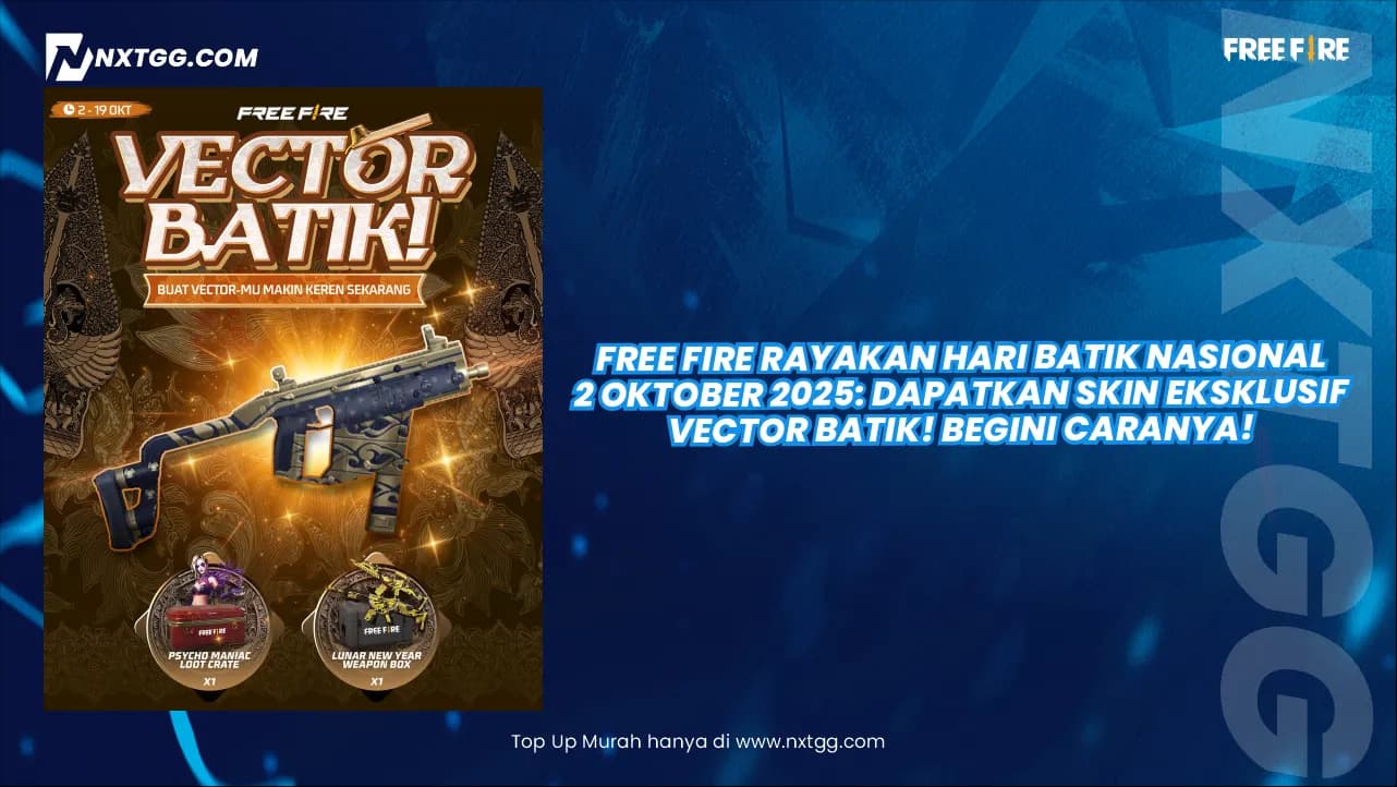 Free Fire Rayakan Hari Batik Nasional 2 Oktober 2025: Dapatkan Skin Eksklusif Vector Batik! Begini Caranya!