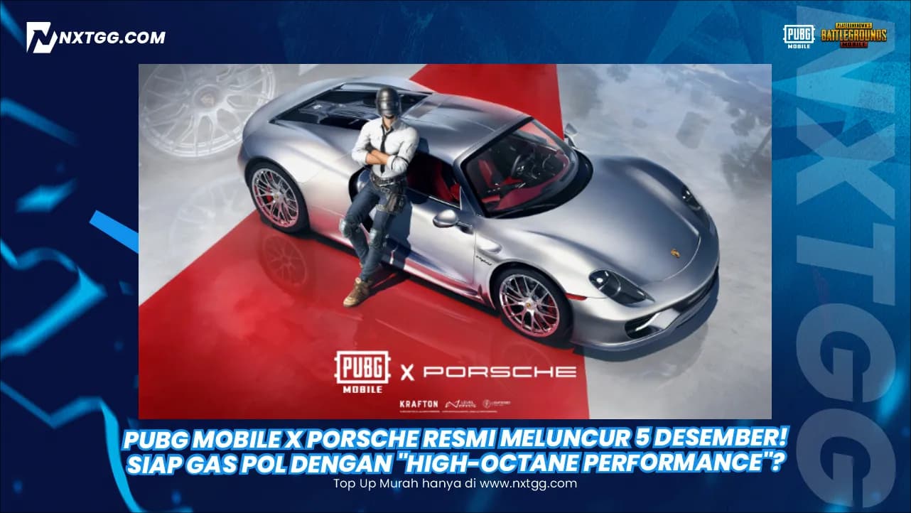 PUBG Mobile x Porsche Resmi Meluncur 5 Desember! Siap Gas Pol dengan "High-Octane Performance"?