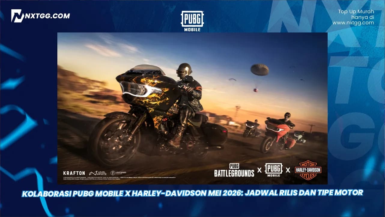 Kolaborasi PUBG Mobile x Harley-Davidson Mei 2026: Jadwal Rilis dan Tipe Motor