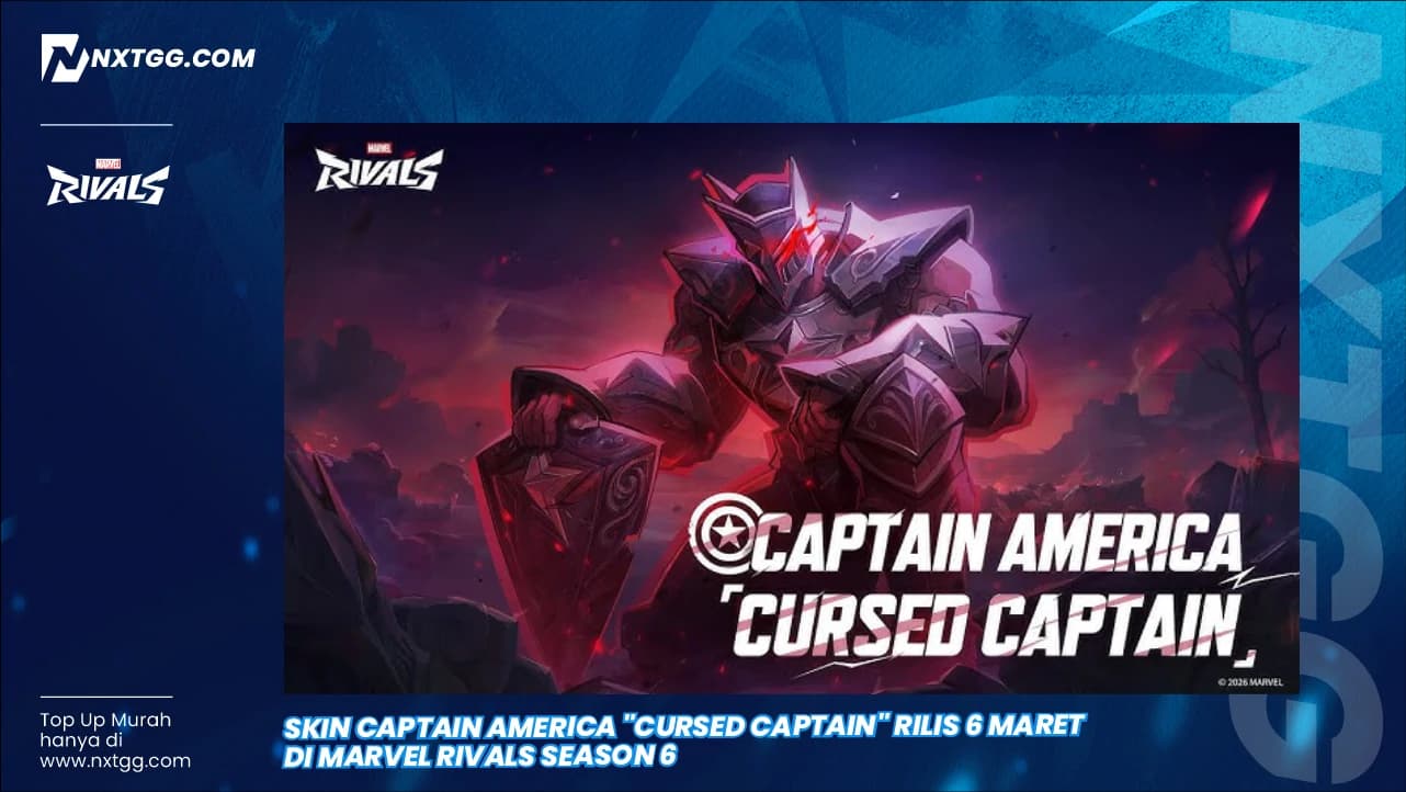 Skin Captain America "Cursed Captain" Rilis 6 Maret di Marvel Rivals Season 6