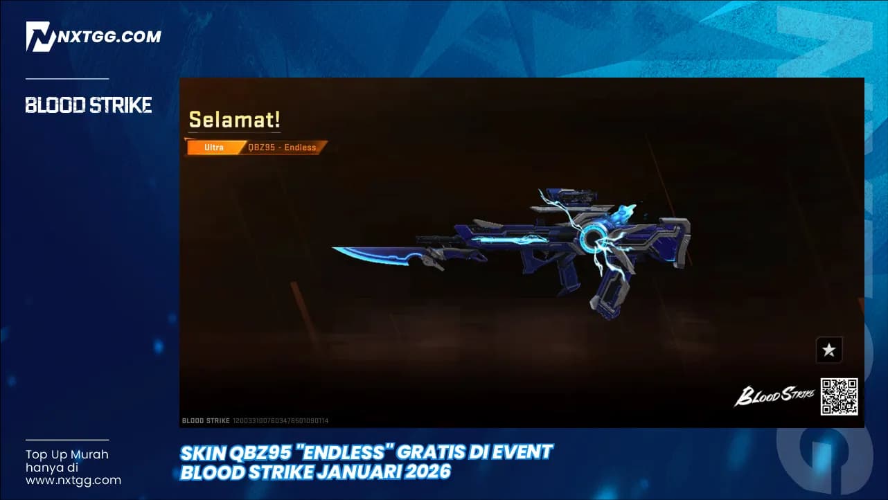 Skin QBZ95 "Endless" Gratis di Event Blood Strike Januari 2026