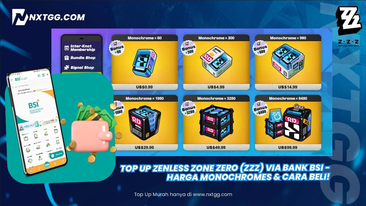 Top Up Zenless Zone Zero (ZZZ) via BSI Mobile - Harga & Cara Beli!