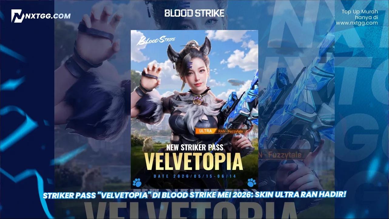 Striker Pass "Velvetopia" di Blood Strike Mei 2026: Skin Ultra RAN Hadir!