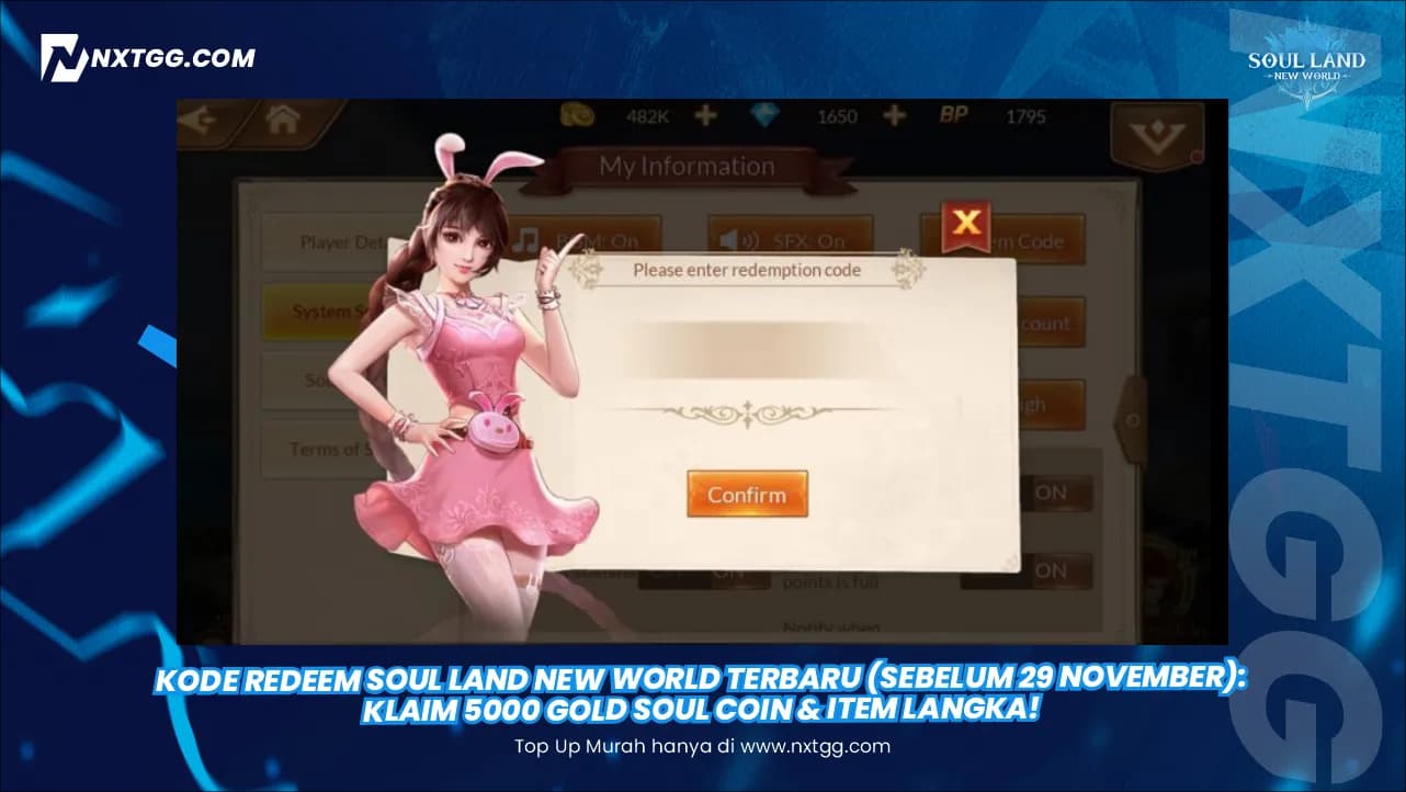 Kode Redeem Soul Land New World Terbaru (Sebelum 29 November): Klaim 5000 Gold Soul Coin & Item Langka!