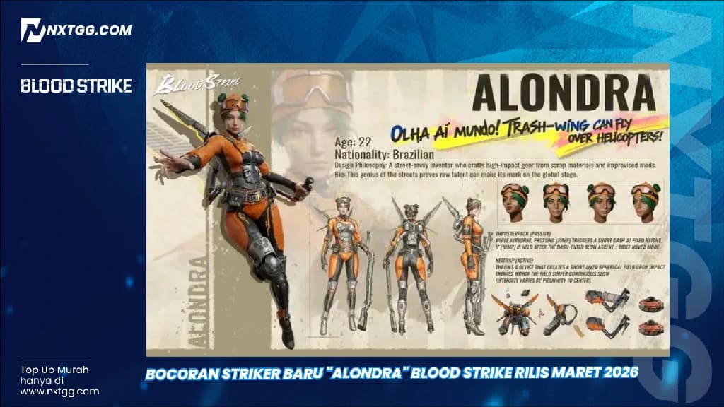 Bocoran Striker Baru "Alondra" Blood Strike Rilis Maret 2026