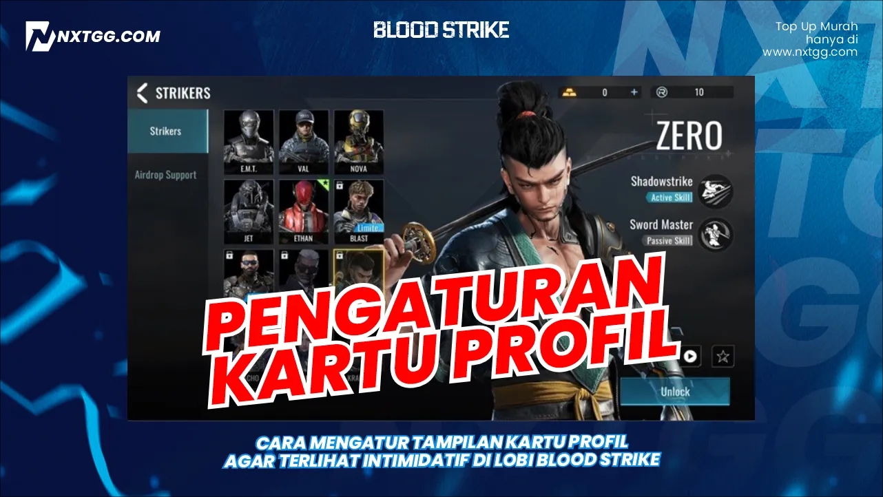 Cara Mengatur Tampilan Kartu Profil agar Terlihat Intimidatif di Lobi Blood Strike