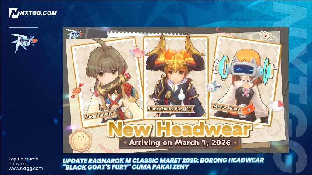 Update Ragnarok M Classic Maret 2026: Borong Headwear "Black Goat's Fury" Cuma Pakai Zeny
