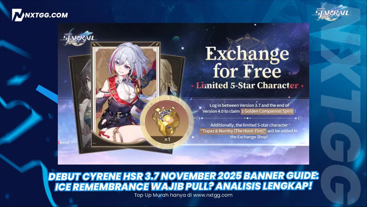 Honkai: Star Rail Berikan Karakter Bintang 5 TERBATAS GRATIS via Golden Companion Spirit! Topaz & Numby Masuk Exchange!