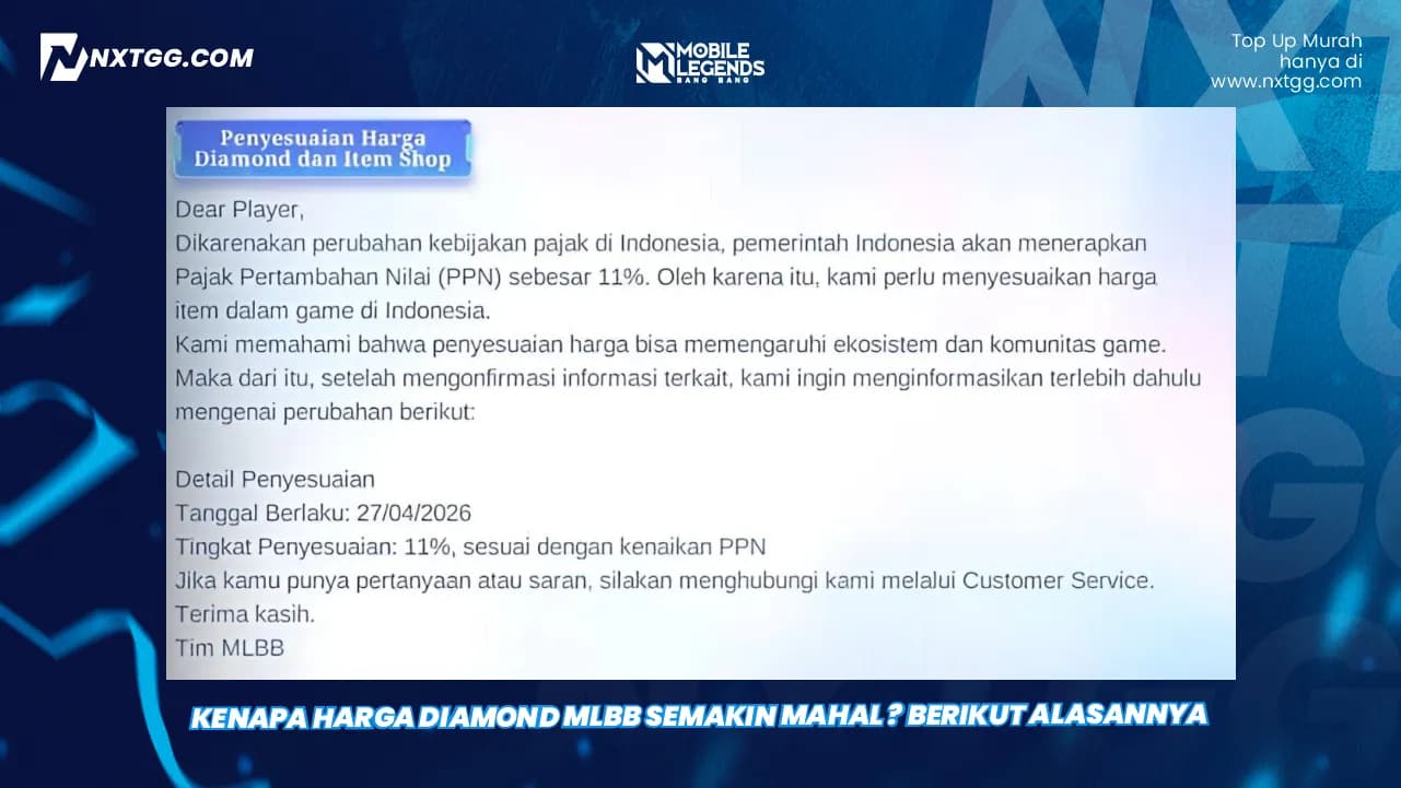 Kenapa Harga Diamond MLBB Semakin Mahal ? Berikut Alasannya