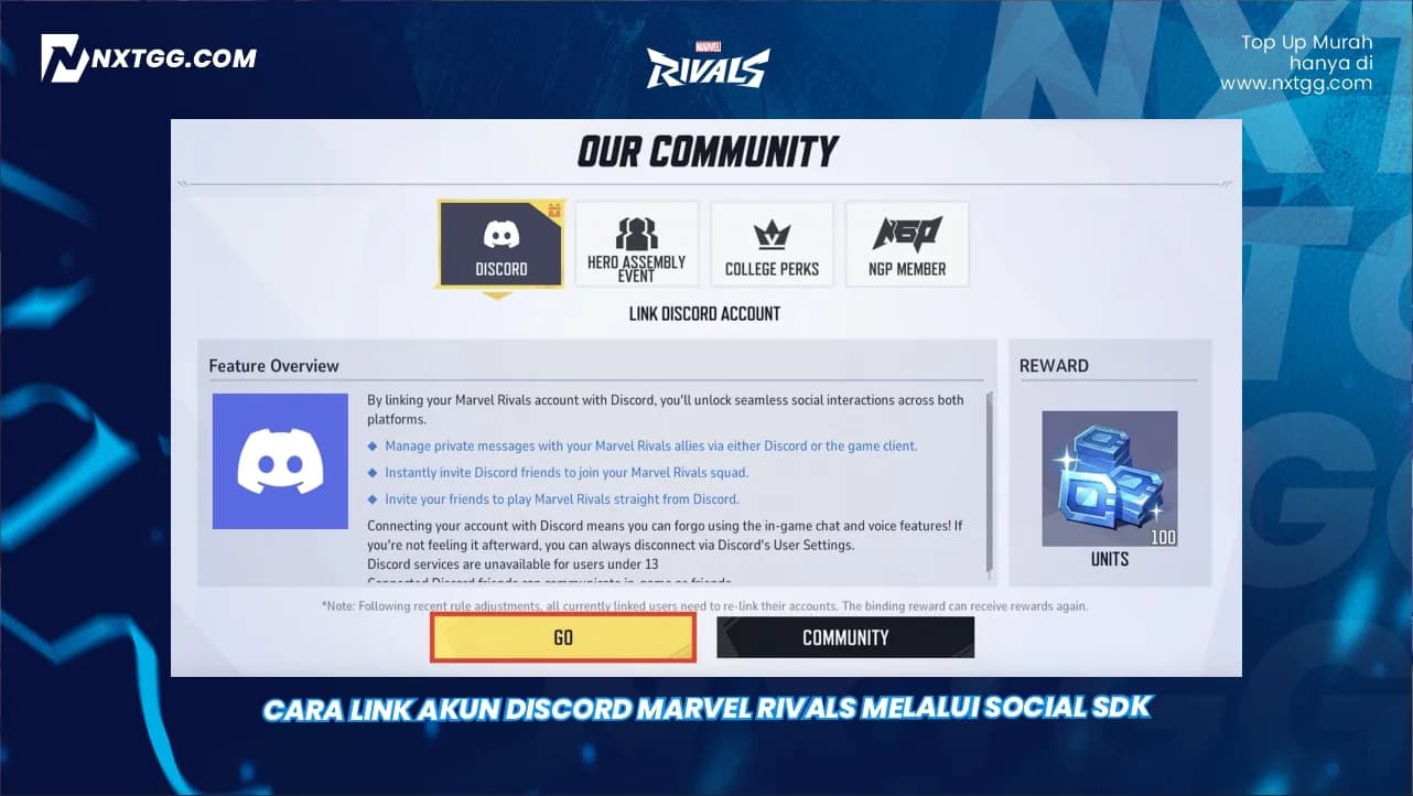 Cara Link Akun Discord Marvel Rivals Melalui Social SDK