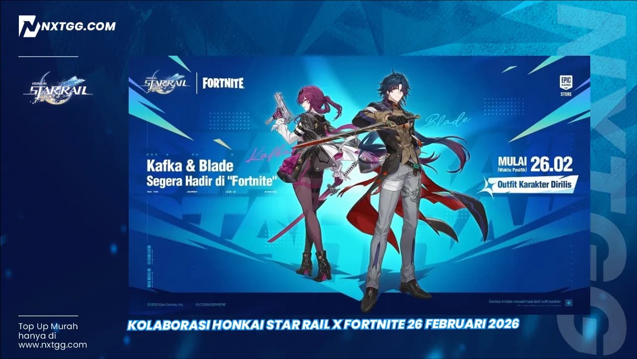 Kolaborasi Honkai Star Rail x Fortnite 26 Februari 2026