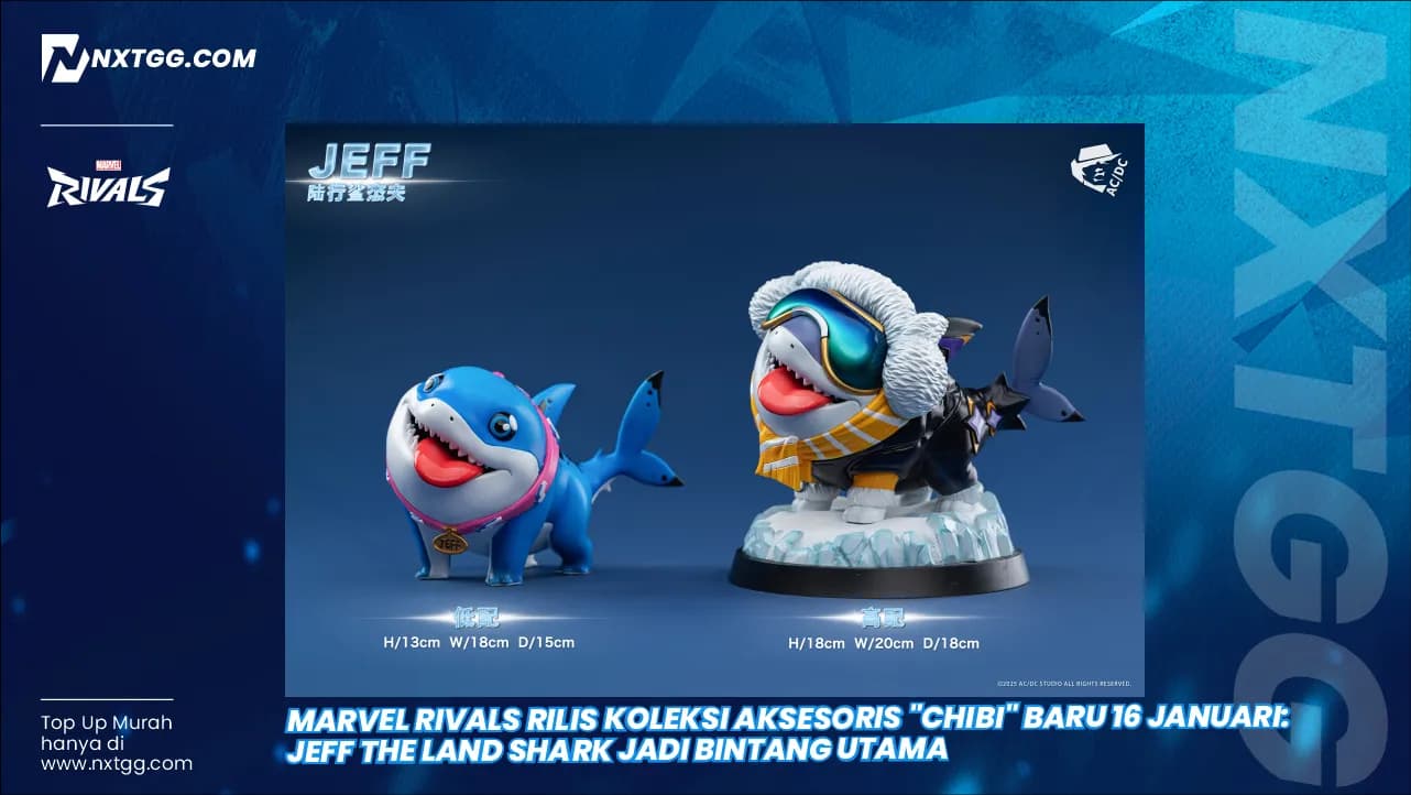 Marvel Rivals Rilis Koleksi Aksesoris "Chibi" Baru 16 Januari: Jeff the Land Shark Jadi Bintang Utama