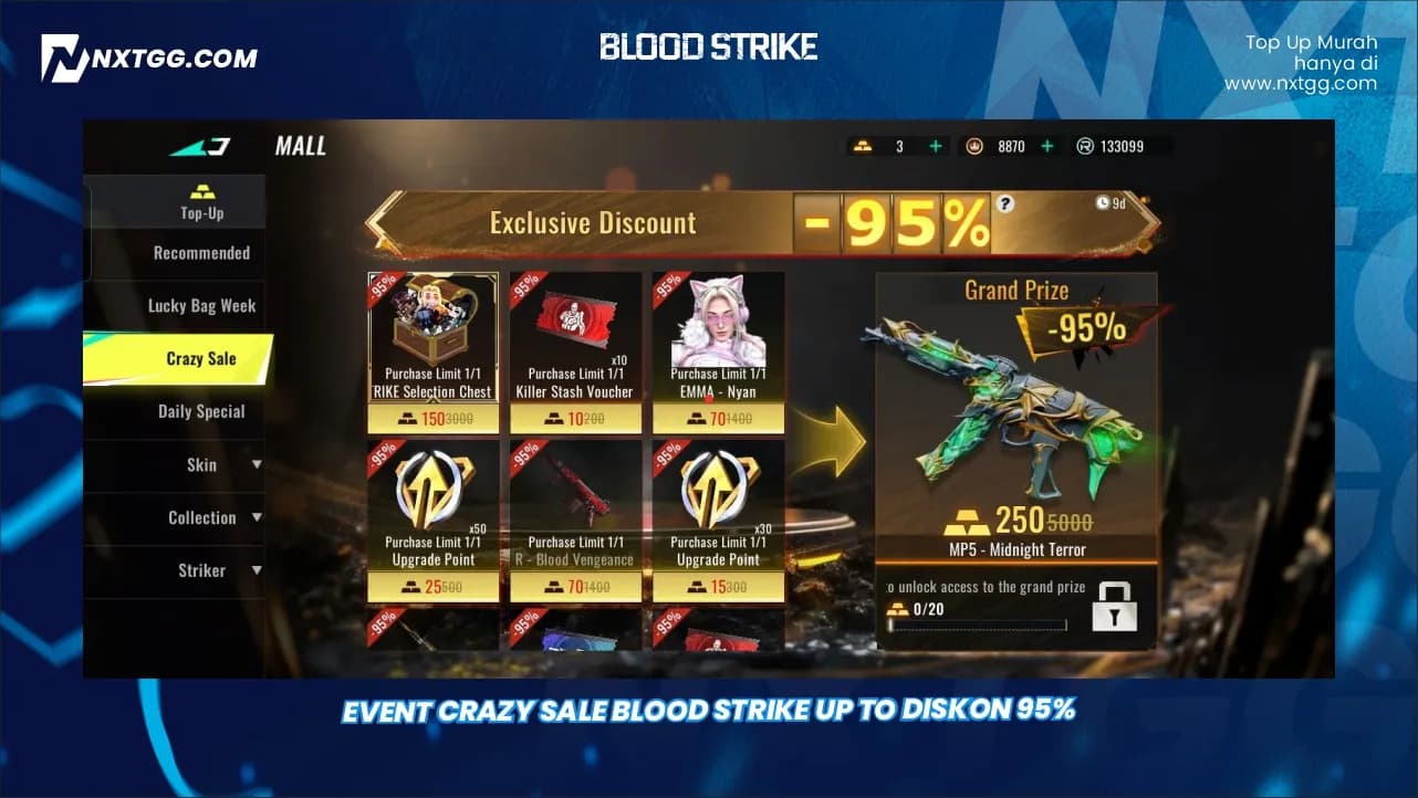 Event Crazy Sale Blood Strike Up To Diskon 95%