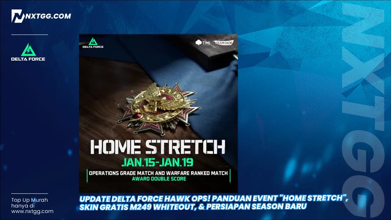 Update Delta Force Hawk Ops! Panduan Event "Home Stretch", Skin Gratis M249 Whiteout, & Persiapan Season Baru