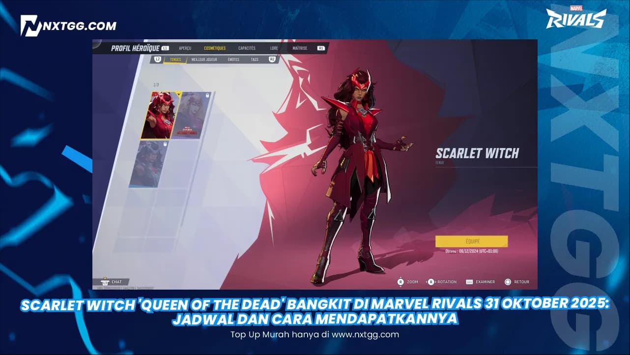 Scarlet Witch 'Queen of the Dead' Bangkit di Marvel Rivals 31 Oktober 2025: Jadwal dan Cara Mendapatkannya