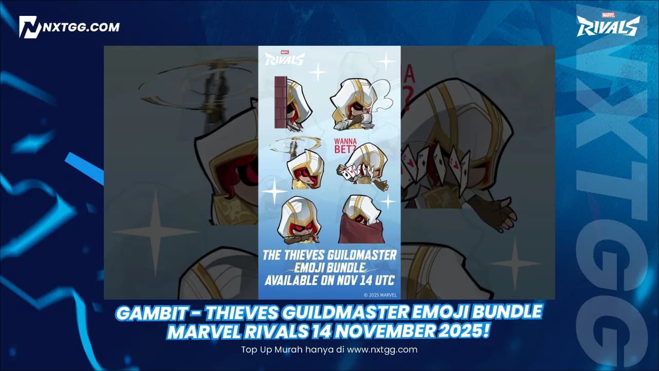 Gambit - Thieves Guildmaster Emoji Bundle Marvel Rivals 14 November 2025!