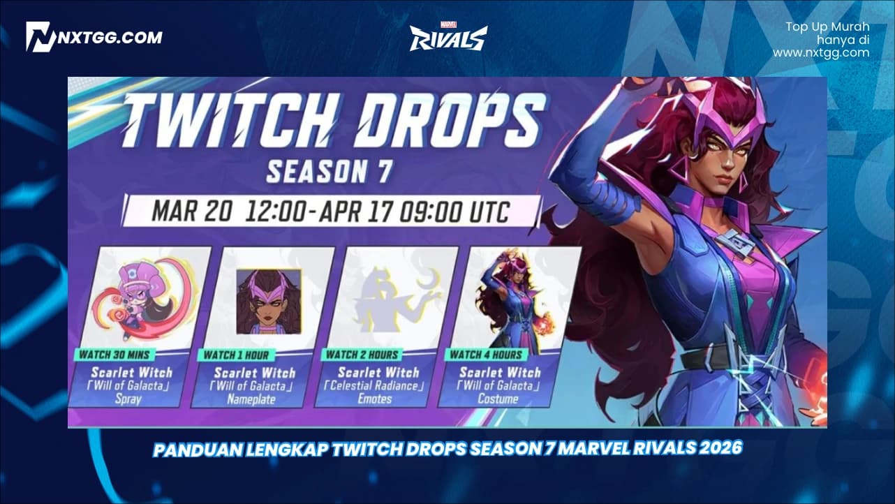 Panduan Lengkap Twitch Drops Season 7 Marvel Rivals 2026